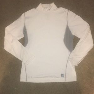 Men’s Nike Pro Combat Fitted Dri-Fit White Medium